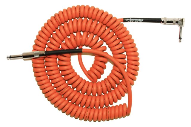Divine Noise Curly Cable Orange 30`/9m