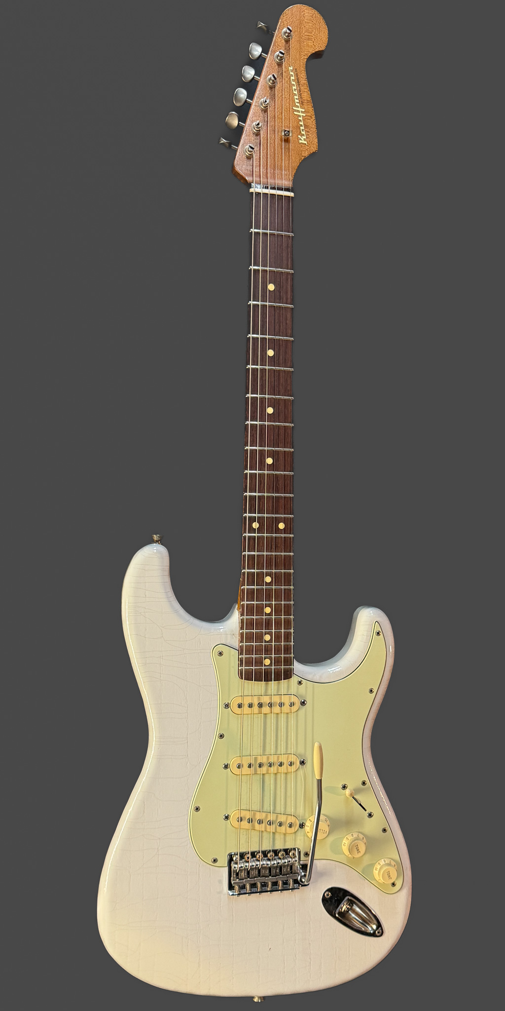 Kauffmann Guitars 63 S Olympic White Light Relic