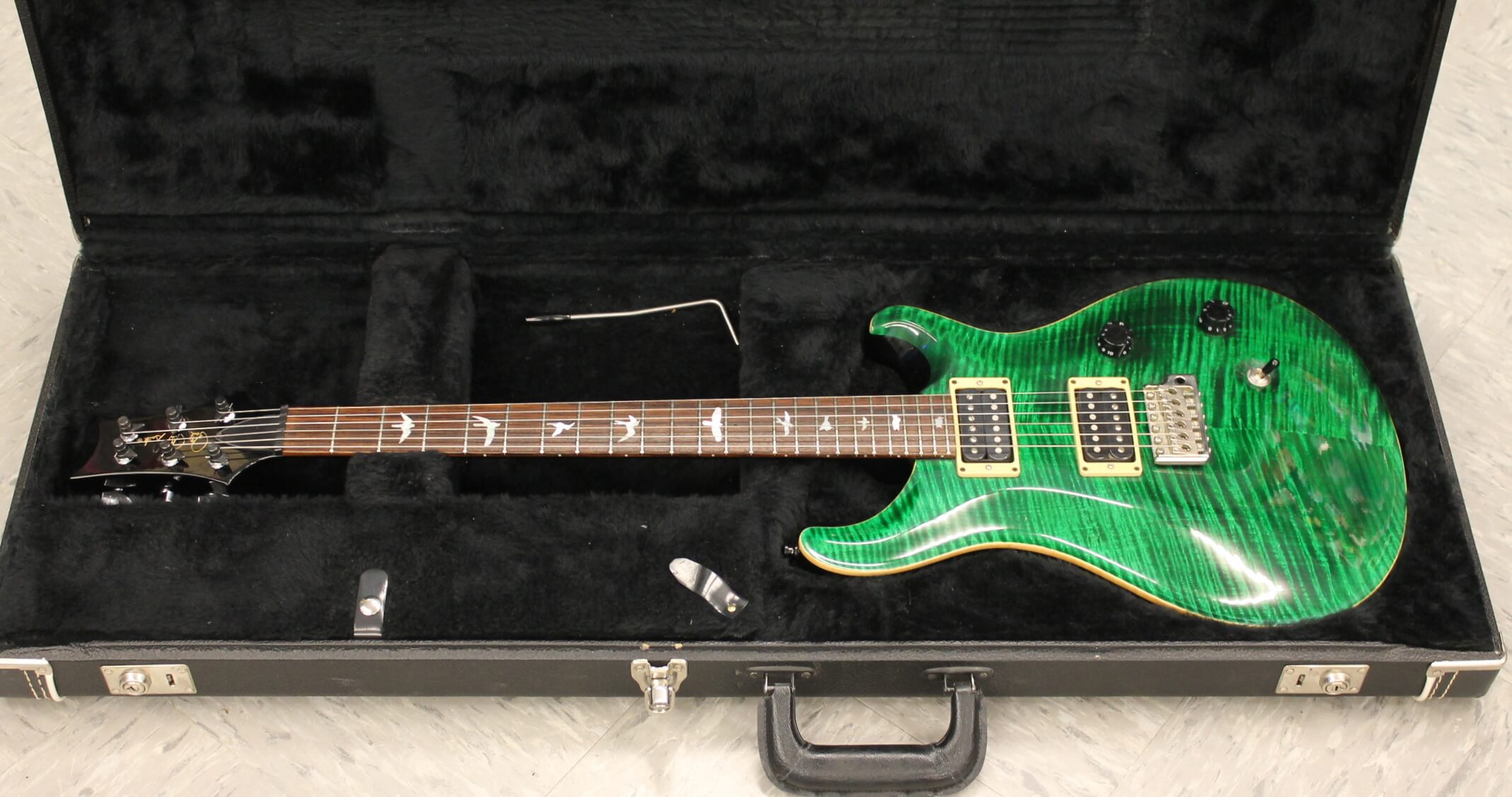 PRS Custom24 94年 Emerald Green PRS Custom 24 Figured 10-Top - Emerald Green w/Natural Back
